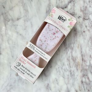 LoveShackFancy x Wet Brush Pink English Ivy Floral MINI Smooth Styler Hair Brush